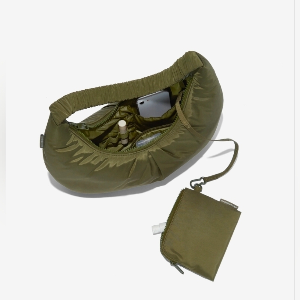Dagne Dover, Rider Puff Shoulder Bag,  Dark Moss - Picture 3 of 11